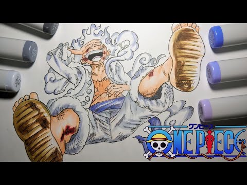 【ワンピース】簡単なルフィギア5の描き方 |How to draw Luffy Gear 5 Sun God Nika | One piece