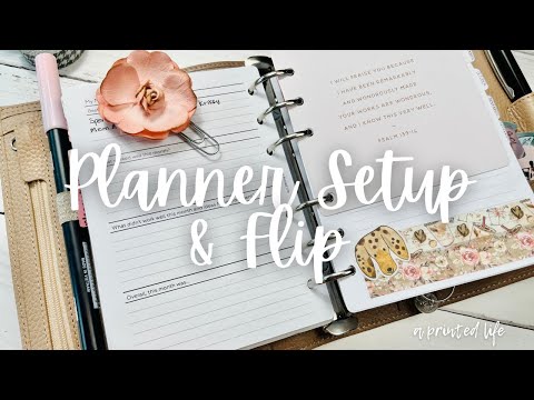 Planner Setup & Flip | August 2024 | A6 Rings