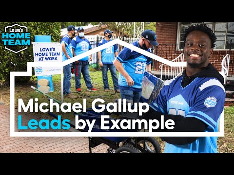 Leading by Example with Michael Gallup and the Lowe's Home Team | Lowe's x NFL