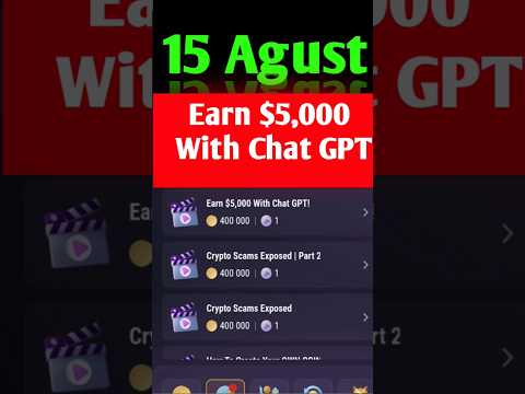 Earn $5,000 With Chat GPT Tapswap Code Tapswap Earn $5,000 With Chat GPT video code