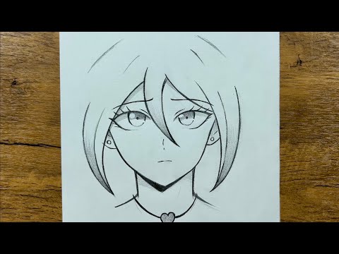 Easy cute anime girl drawing | How to draw anime girl easy step-by-step