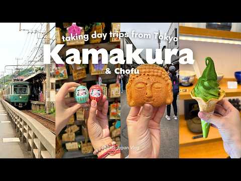 Day trips from Tokyo | Kamakura & Chofu | Visiting local Temples| street food | Japan VLOG