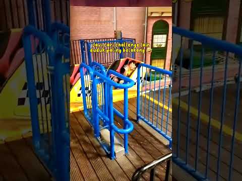 Riding Roller Coaster - having fun at Transtudio Rungkut Sby - Gwen & Glynne's World #rollercoaster