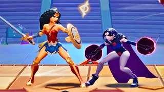 MultiVersus - Raven and Wonder Woman Unique Interactions HD