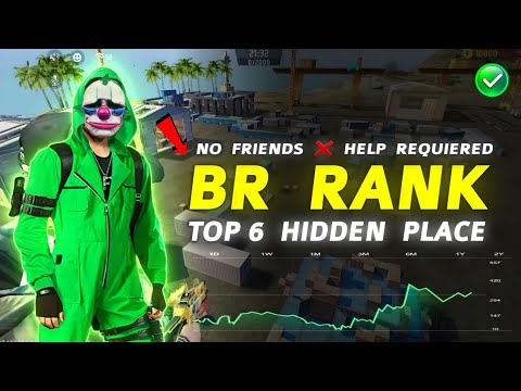 TOP 10 HIDDEN PLACES FOR RANK PUSH IN FREE FIRE | BERMUDA MAP HIDDEN PLACES