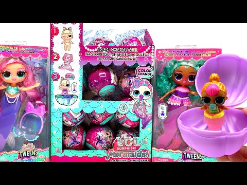 NEW! LOL Surprise MERMAIDS Baby Sister FULL CASE unboxing AND TWEENS!