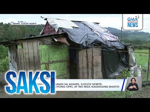 Mga bahay at daanan sa Adams, Ilocos Norte, napinsala ng Bagyong Ofel at ng mga nagdaang... | Saksi