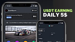 Audi Mall | Daily 5 USDT Live Withdrawal | Usdt Earn Site 2024