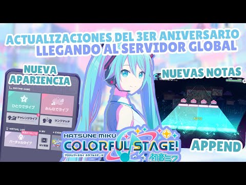 Qué llega a Colorful Stage con la actualización del 3.er aniversario