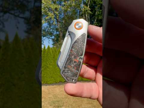 Divo Knives Exclusive Nip Slip Fat Carbon Dark Matter Orange S90V