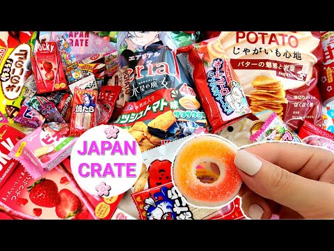 JAPAN CRATE Subscription Box! Massive snacks included candy chips cookies chocolate bars drink