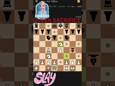 QUEEN SACRIFICE! #chessgame #mikhailtal #carlsen #praggnanandhaa #vishyanand #chessmaster #chesscom