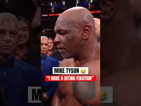 "I have a biting fixation" Mike Tyson on why he was biting his glove 😂 (via @Netflix) #PaulTyson