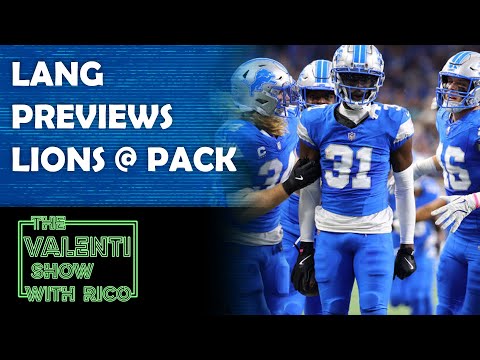 TJ Lang Preview Lions at Packers | 11/1/24 | The Valenti Show with Rico