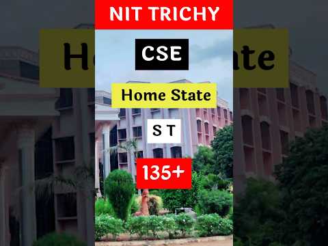 NIT Trichy CSE Cutoff Marks 2023🔥 Category Wise 😍 | #shorts #short #youtubeshorts #nit #nittrichy