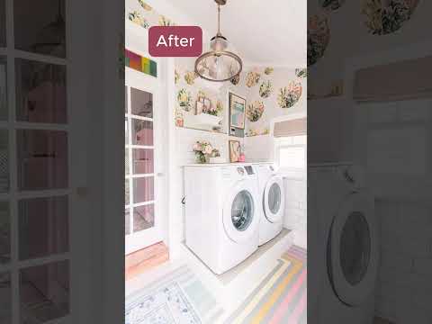 laundry room Transformations  #LaundryRoomMakeover #BeforeAndAfter  #LaundryRoomIdeas #DIYHome