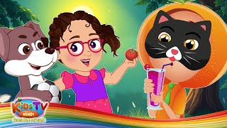 Billi Karti Meow & Lal Tamatar  : Hindi Balgeet - Hindi Nursery Rhymes For Kids