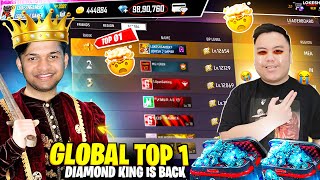 2024 First Time Global Top 1 Badges RIP 3L Diamonds 💎 Free Fire