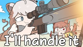 【Hololive】 Botan killed the sniper with one shot 【Shishiro Botan/Clip/Ebihurai/Comic】