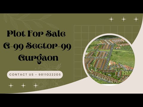 Plot Sale G-99 Sector-99 Gurgaon| 9811022205 #gurgaon #sectorr99 #plotsale