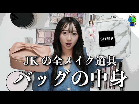 【一軍コスメ】SHEINで買った大きいメイクバッグに全部入れてみる！【what's in my pouch】