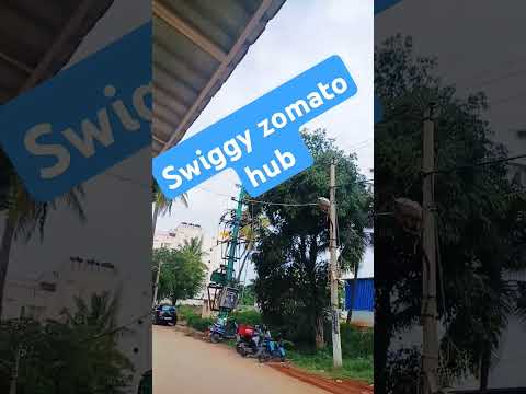 Swiggy instamart zomato swiggy instamart Bengaluru City Junction #tren #trending #gorkhey #minivlog