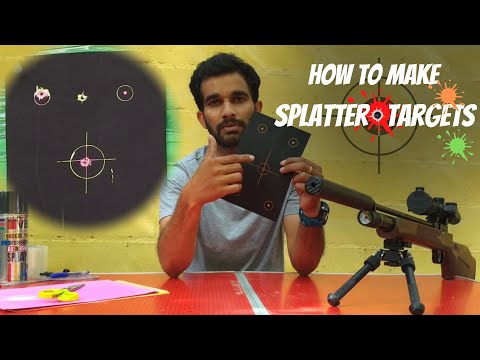 How to make Splatter Targets DIY (Homemade) | Shooting Gm10 and Px100 | Shoot and See Targets