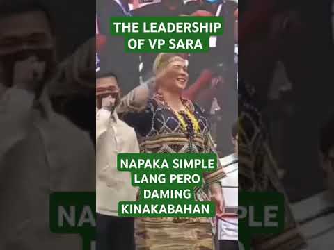 VP SARA DUTERTE WEARING BAGOBO-TAGABAWA TRIBAL DRESS | #saraduterte #vpsara #indaysara