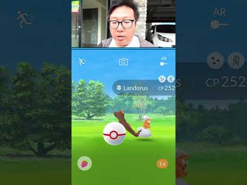 Shiny Incarnate Landorus Last Ball in Pokemon GO #short #pokemongo