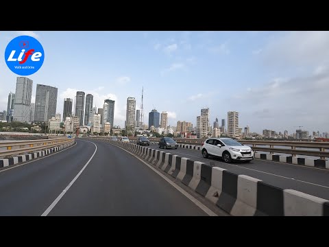 South Mumbai 4K - Evening Drive - From Bandra–Worli Sea Link to Hutatma Chowk Via Nagpada