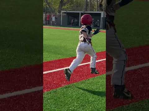 BOOM!👊🏻💥| Little Bro Can Do It Too | Baseball Highlights | #shorts