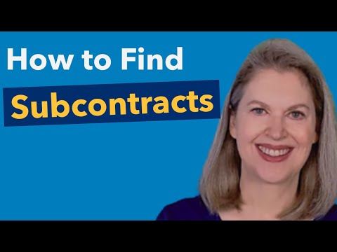 How to Find Prime Contractors Looking for Subcontractors