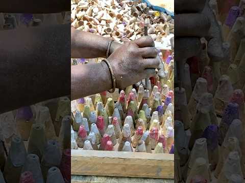 Colour FountainFireworks manufacturing #sivakasifireworksfactory #crackersmaking #diwali #experiment