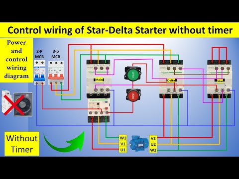 Star Delta Starter Without Timer Wiring Diagram | Step-by-Step Guide | @Electricalgenius