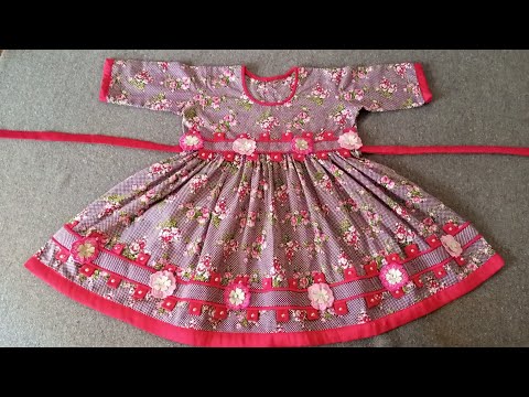 New designer frock cutting and stitching || baby frock new design 2021