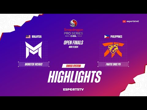 Monster Vicious vs Fnatic ONIC PH HIGHLIGHTS Snapdragon Pro Series Season 6 | FNOP VS MV ESPORTSTV