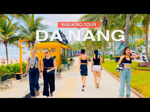 Da Nang VIETNAM ● Walk On The Most Beautiful Beach in Da Nang, My An Beach 【🇻🇳 4K】