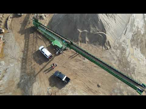 McCloskey SDX 150 TELESCOPING Stacker - Bird's Eye View!