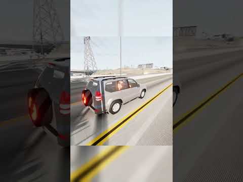 Land Cruiser highway crash #shorts #gaming #new #car #toyota