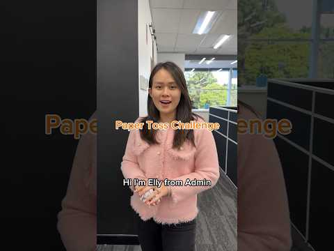 Paper toss challenge! #fypage #challenge #trending #fypシ゚viral #fyp #office