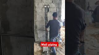 wall piping | electrical work @ElectricalWorkCenter #viral #wallpiping