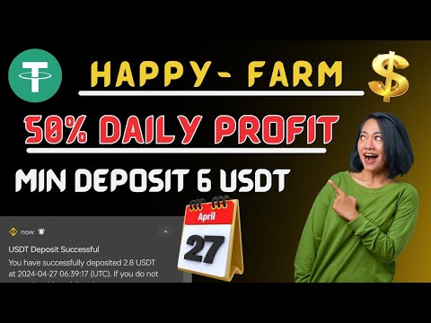 Happy-farm Platform | Earn Money online| live instant withdraw proof | New usdt Earning App | shope