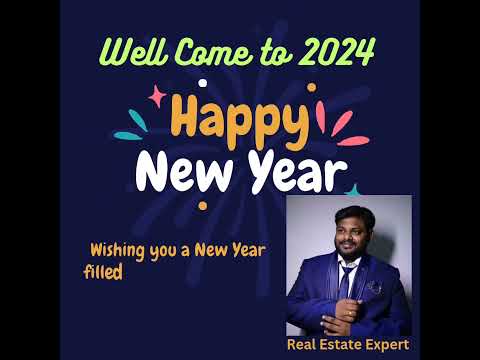 wish you a happy | #newyear | #2024 | #vijayawadarealestate |