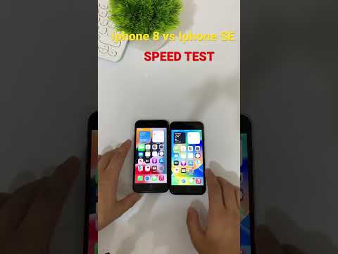 Iphone 8 vs Iphone SE 2020 Speed test #shorts