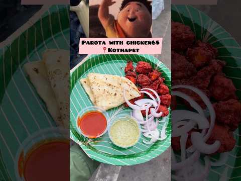 Parota with chicken65| #hyderabad #streetfood #trending #ytshorts #reels #food