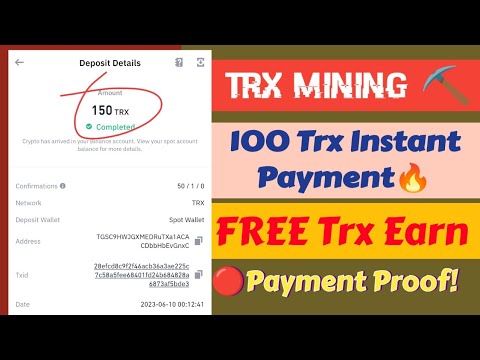 Letest TRX mining Platform  2023 | Earn Daily 1000 Trx Instant | New TRX mining App