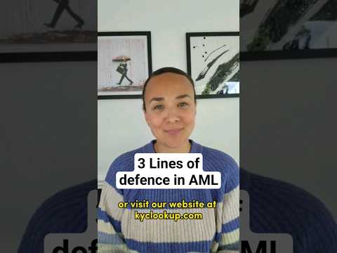 3 Lines of defence AML framework model