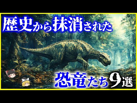 【ゆっくり解説】歴史からその名を抹消された恐竜たち9選を解説/なぜ抹消された？/ウルトラサウルス、セイスモサウルス、ゴジラサウルス、ブロントサウルス他