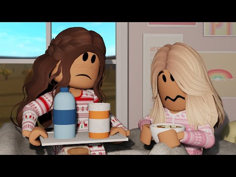 KIDS SICK DAY ROUTINE *BEN THROWS UP* | Roblox Bloxburg Family Roleplay | **WITH VOICE**