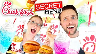 Tasting VIRAL CHICK-FIL-A Secret Menu!!! Frosted Sodas!!